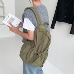 简约尼龙背包双肩包女夏韩国风通勤大容量轻便学生书包轻便通勤