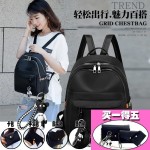 牛津布双肩包女百搭书包帆布小背包女包包可代贴标签工厂一件代发