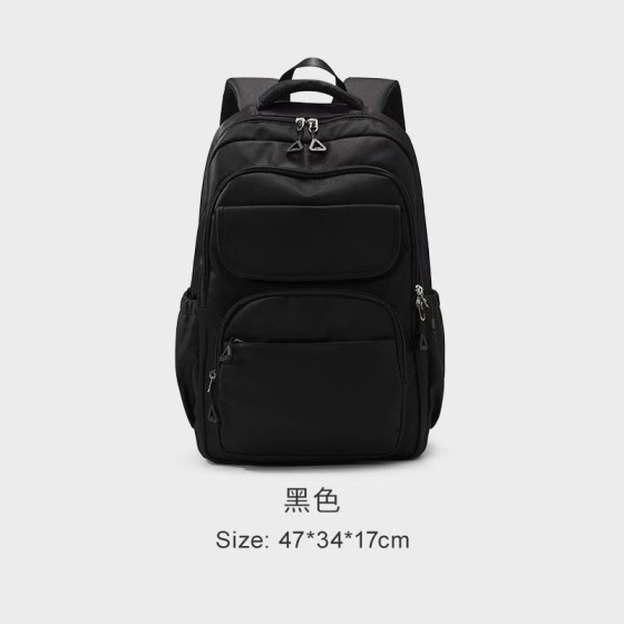 跨境2024日系原宿风情侣双肩包校园初高中女学生书包简约电脑背包