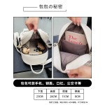 跨境女士手提双肩包包2025新款pu软皮时尚刺绣菱格小背包旅行包女