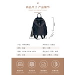 女士双肩包防水牛津布时尚休闲旅游通勤背包轻便实用学生书包百搭