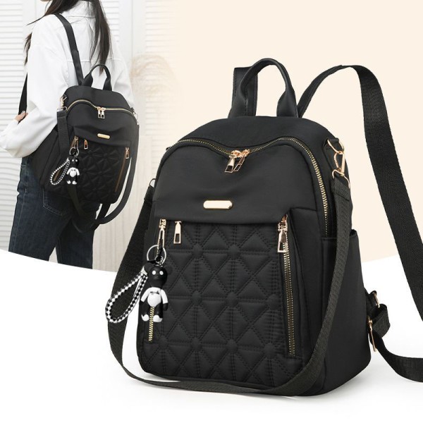 2026新款韩版时尚双肩包简约女包轻便书包休闲旅行大容量软皮背包