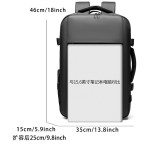 可扩容登机商务背包 15.6 寸防震电脑仓多功能出差旅行通勤双肩包