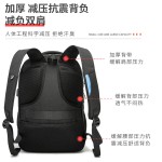 跨境多功能双肩包大容量出差电脑包减负背包学生书包休闲简约