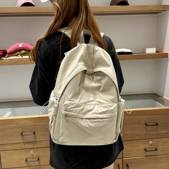 休闲轻便大容量牛津布双肩包男女通用简约旅行14寸15.6寸背包书包