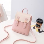 女士双肩包2015新款撞色双搭扣小背包礼品小包Women's bag包