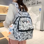 2024涂鸦书包双肩包高颜值轻便女生初中女大学生大容量电脑背包
