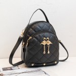 跨境包包批发2023新款绣花菱格双肩包Bags女士小众设计高质感背包