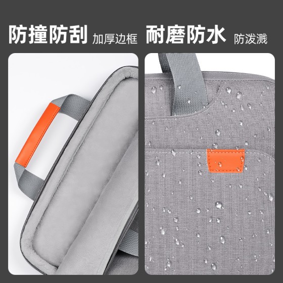 跨境现货手提包适17寸笔记本电脑包商务防水耐磨出行大容量公文包