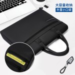 大容量手提文件包公文包商务会议袋双层拉链档案资料袋文件袋印字