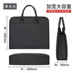 双层拉链手提文件袋办公商务会议公文包大容量文件包资料袋印logo