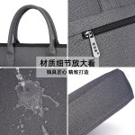 大容量拉链商务公文包防水时尚电脑包文件袋开会会议文件包定LOGO
