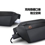 马可莱登秋冬新品斜挎包男款跨境休闲多功能斜跨单肩包防泼水胸包