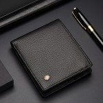 2025新款真皮钱包简约男短款横款零钱头层牛皮商务拉链钱夹
