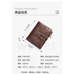 牛船长皮具真皮男钱包竖款休闲短款多功能相册驾驶证头层牛皮钱夹