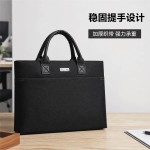 商务手提公文包男牛津布防水文件袋大容量A4资料会议包公文袋定制