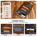 跨境热销款牛皮男包百搭休闲质感单肩包复古通勤小包斜挎包男批发