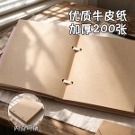 跨境高颜值本笔记本子方形空白加厚学生手账本女生简约考研牛皮本