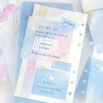 蝶影幻梦便签纸00张韩系渐变晕染风手账留言备忘录便利贴无粘性