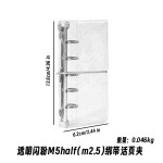 日系简约m2.5绑带活页本m5half高颜值ins风学生diy贴纸收纳手帐本