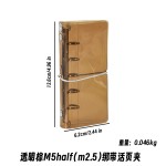 日系简约m2.5绑带活页本m5half高颜值ins风学生diy贴纸收纳手帐本