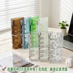日系简约m2.5绑带活页本m5half高颜值ins风学生diy贴纸收纳手帐本