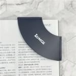 一件代发皮质扇形书签简约纯色阅读标签夹学生书角保护套