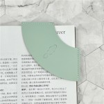 一件代发皮质扇形书签简约纯色阅读标签夹学生书角保护套
