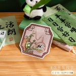 可爱熊猫书签金属镂空吊坠挂件创意ins风高档精致纪念品文具礼物