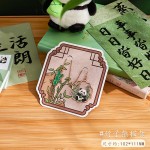 可爱熊猫书签金属镂空吊坠挂件创意ins风高档精致纪念品文具礼物