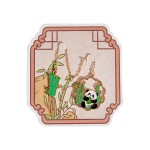 可爱熊猫书签金属镂空吊坠挂件创意ins风高档精致纪念品文具礼物