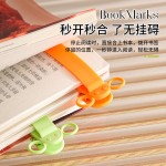 新款随页书签自动跟页随阅硅胶带笔插挂笔阅读工具多功能简约书签