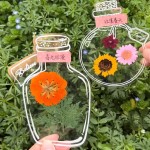 干花书签手工diy材料透明压花瓶子小清新创意植物标本小学生礼物