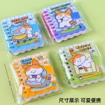 超迷你立体魔术贴扣手账本口袋皮皮喵小本子高颜值便签本线圈本
