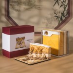 千里江山文创礼品实用带灯光3D便签高颜值立体纸雕日历桌面小摆件
