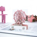 实用礼物向日葵小屋3d便签文创礼品桌面摆件纸砖手撕立体便签纸