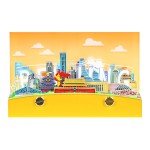 北上广深3d立体纸雕日历便签定制城市旅游文创纪念品创意桌面摆件