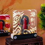 国潮文创旅游纪念品川剧变脸立体便签手撕纸雕便签本脸谱桌面摆件