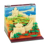 北京创意文创产品故宫纸雕模型景区旅游纪念品桌面摆件3d立体便签