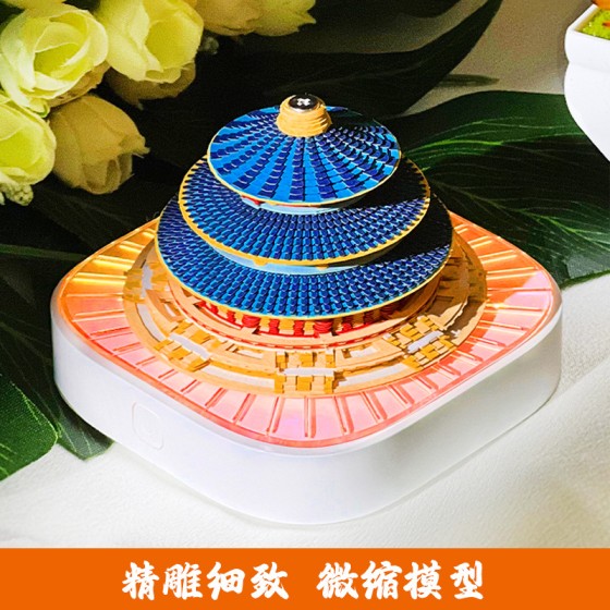 新年礼品实用礼物全景天坛纸雕便签创意3D立体台历摆件文创便签