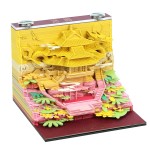 洛阳文创礼物老君山纸雕摆件桌面装饰3d立体便签本旅游景区纪念品