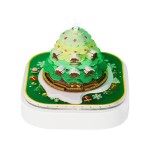 新款日历便签纸雕文化创意礼品3D立体圣诞树屋纸雕模型桌面摆件