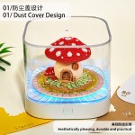 新年礼品礼物3D全景纸雕蘑菇屋日历便签本纸雕摆件礼品批发促销