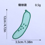 新款韩系欧根纱书签水果蔬菜系列高颜值创意阅读标记刺绣便签装饰