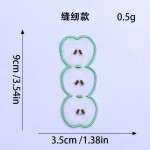 新款韩系欧根纱书签水果蔬菜系列高颜值创意阅读标记刺绣便签装饰