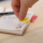 跨境爆款速写速干荧光透明便利贴 创意学生彩色索引指示标签N次贴