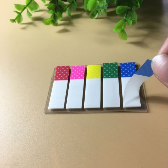 跨境爆款速写速干荧光透明便利贴 创意学生彩色索引指示标签N次贴