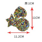 新款亮闪爱心星星贴片 亮粉无纺布DIY手工制灭鼠先锋益智玩具