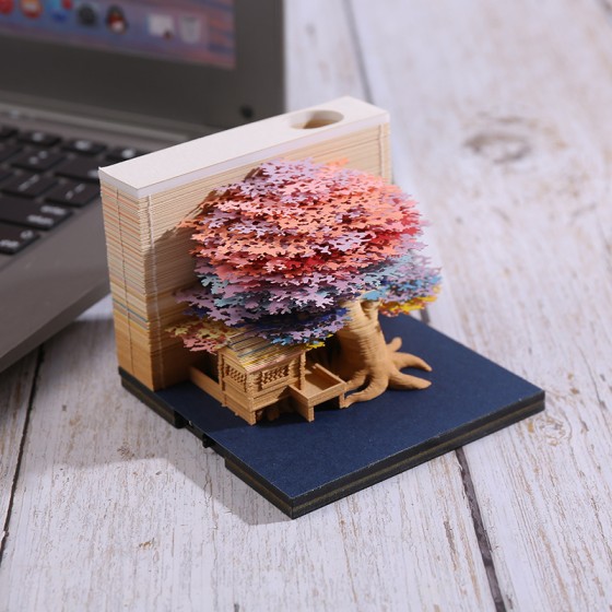 哈里波特便签本微博同款周边立体便利贴创意礼品3D立体纸雕便签纸