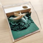 哈里波特便签本微博同款周边立体便利贴创意礼品3D立体纸雕便签纸